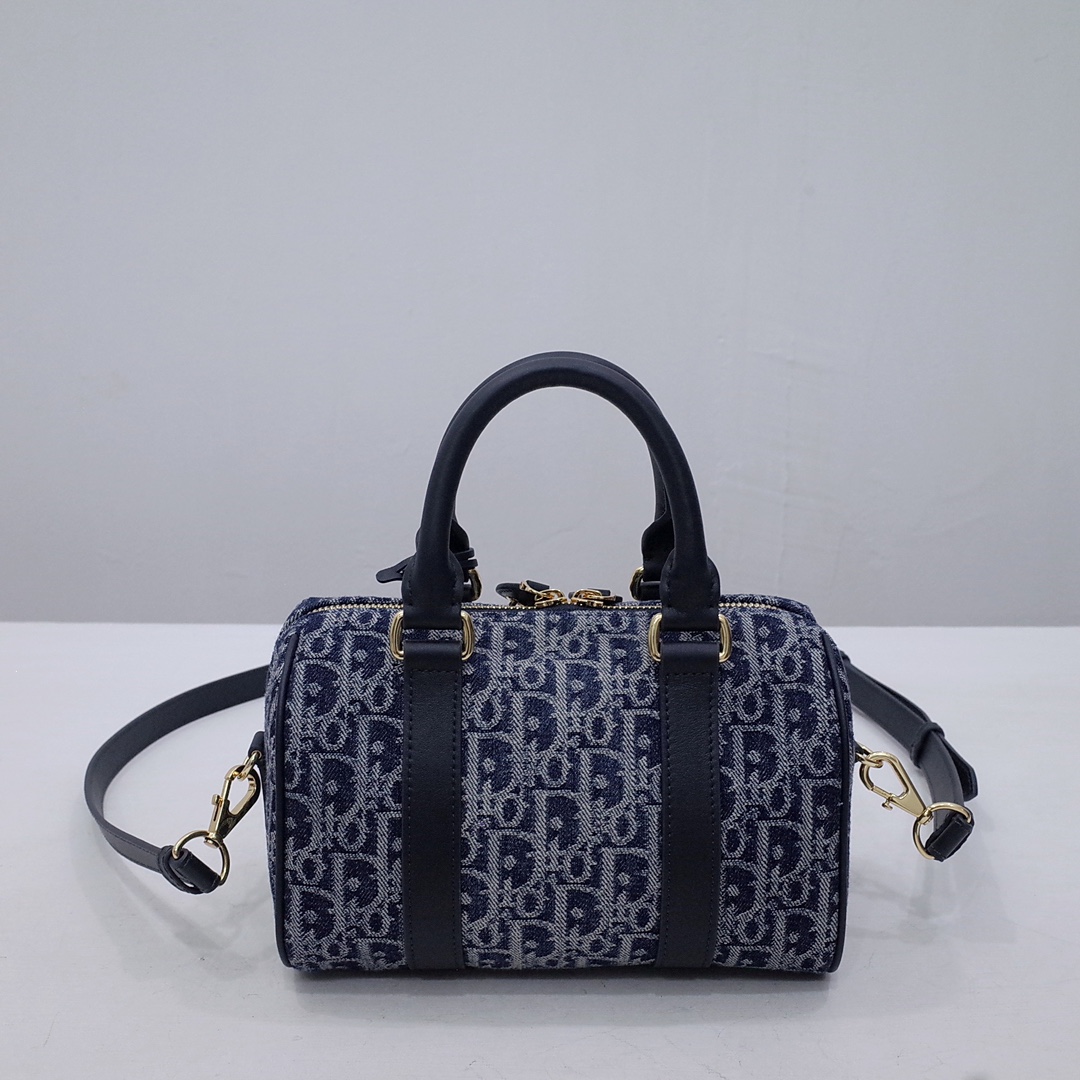 Dior Groove 20 Bag Blue Denim Dior Oblique Jacquard